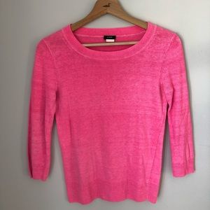 J. Crew Neon Pink Sweater